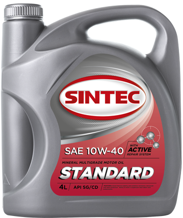 Масло моторное SINTEC STANDARD SAE 10W-40 API SG/CD 4л