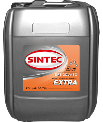Масло моторное SINTEC EXTRA SAE 20W-50 API SG/CD 20л