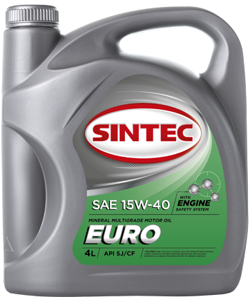 Масло моторное SINTEC EURO SAE 15W-40 API SJ/CF 4л