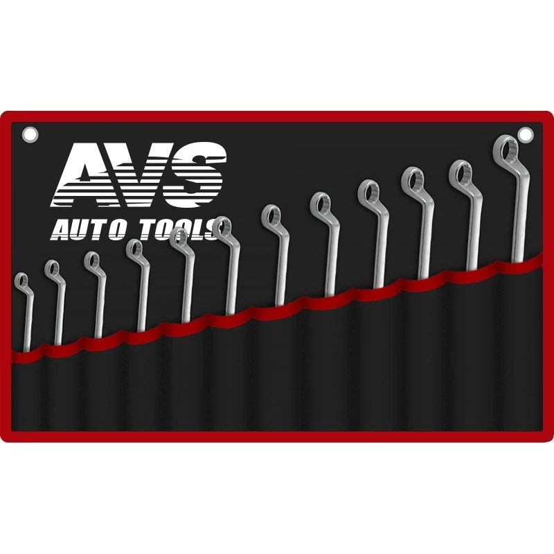 Набор ключей (12 предметов) AVS K2N12M (гаечных накидных изогнутых в сумке, 6-32 мм)