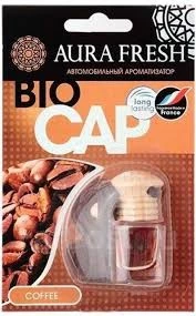 Ароматизатор подвесной (Coffee/Кофе) AURA FRESH BIO CAP (бутылочка)