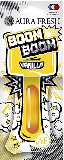Ароматизатор подвесной Aura Fresh BOOM BOOM Vanilla/Ваниль