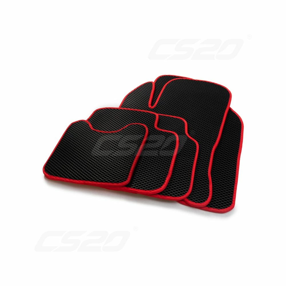 Коврики салона LADA Vesta 2015 г.в материал EVA CS-20 (черный/окантовка красная)