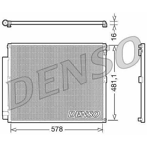 Радиатор кондиционера Denso DCN50017