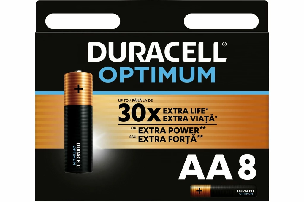 Батерейка Duracell Optimum LR6/AA, 1 шт (арт. 827709)