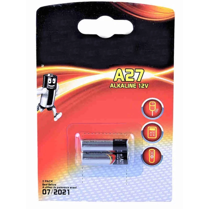 Батарейка 27A Energizer Alkaline (блистер, 12V, для брелков сигнализации) (2 шт.)