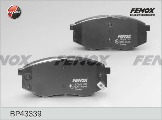 Колодки тормозные дисковые Fenox BP43339