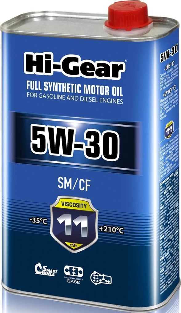 Моторное масло Hi-Gear 5W-30 синтетическое 1 л