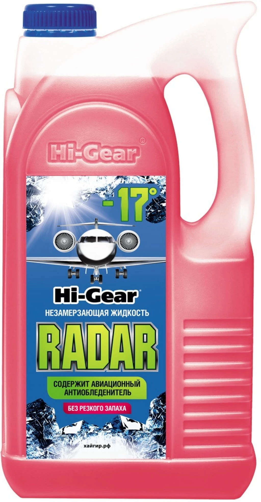 Жидкость для стеклоомывателя зимняя до -17°C Hi-Gear Radar 4 л