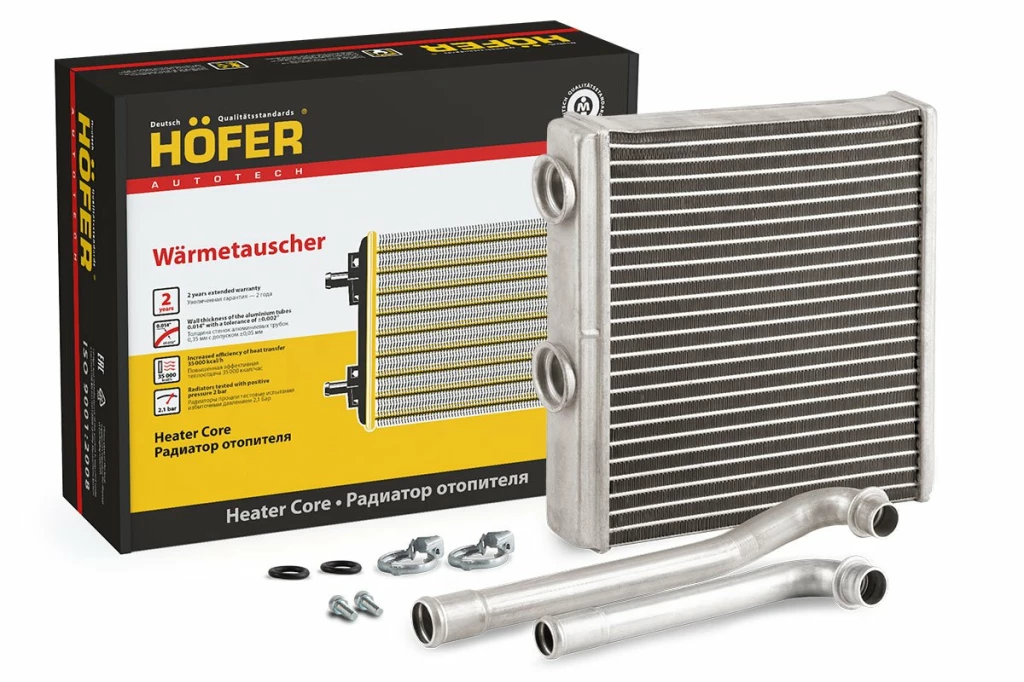 Радиатор отопителя 2190 (алюм.) HOFER (18-)