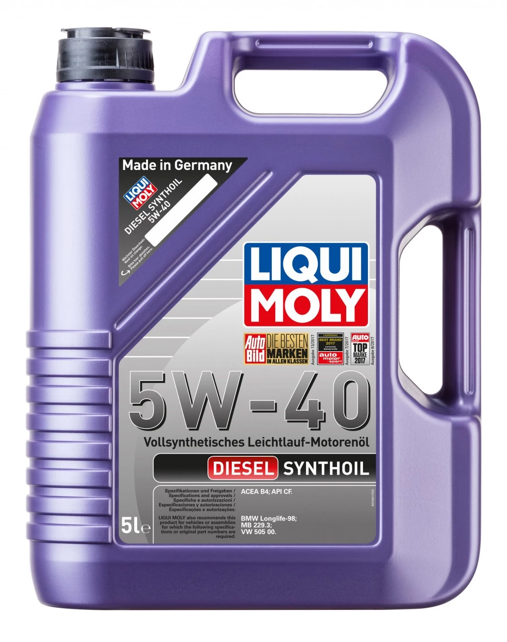 Моторное масло Liqui Moly Diesel Synthoil 5W-40 синтетическое 1 л