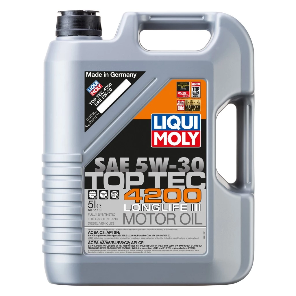 Моторное масло Liqui Moly Top Tec 4200 5W-30 синтетическое 5 л