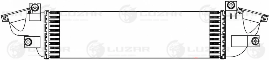 Радиатор интеркулера Mitsubishi L200 (15-)/Pajero Sport (15-) 2.4D Luzar LRIC 1149
