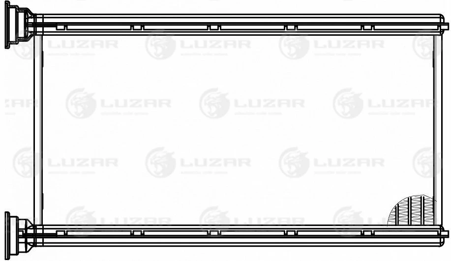 Радиатор отоп. Subaru Forester S12 (08-)/S13 (12-)/Impreza G12 (08-)/XV (11-) Luzar LRh 2212