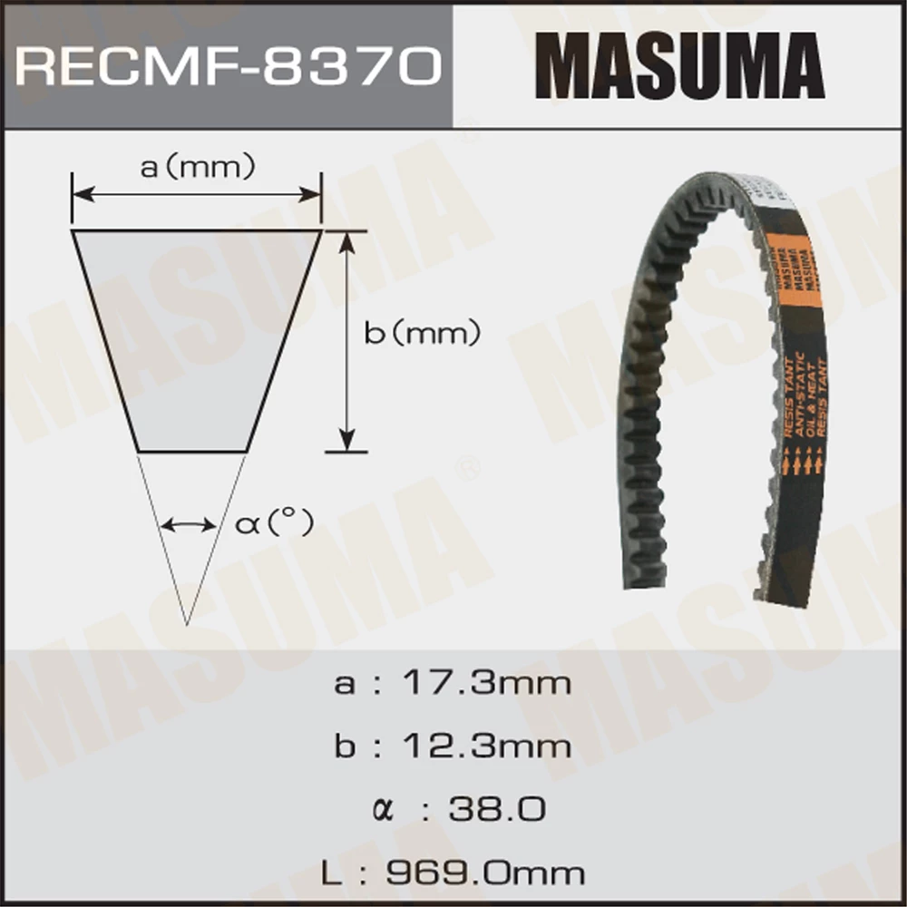 Ремень клиновой Masuma 8370