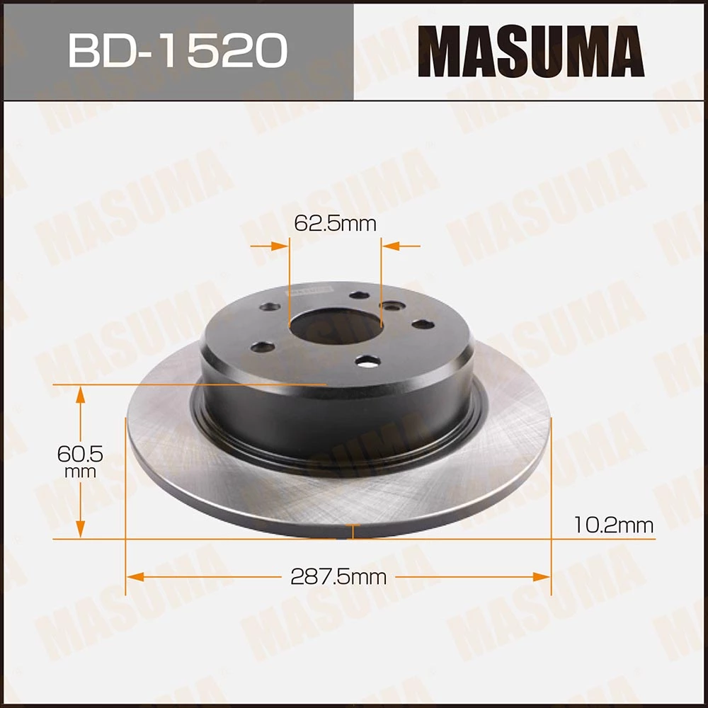 Диск тормозной Masuma BD-1520