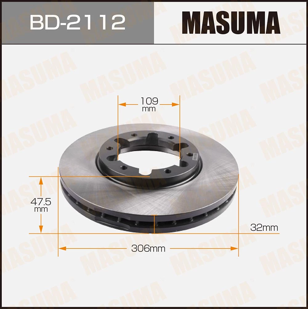 Диск тормозной Masuma BD-2112