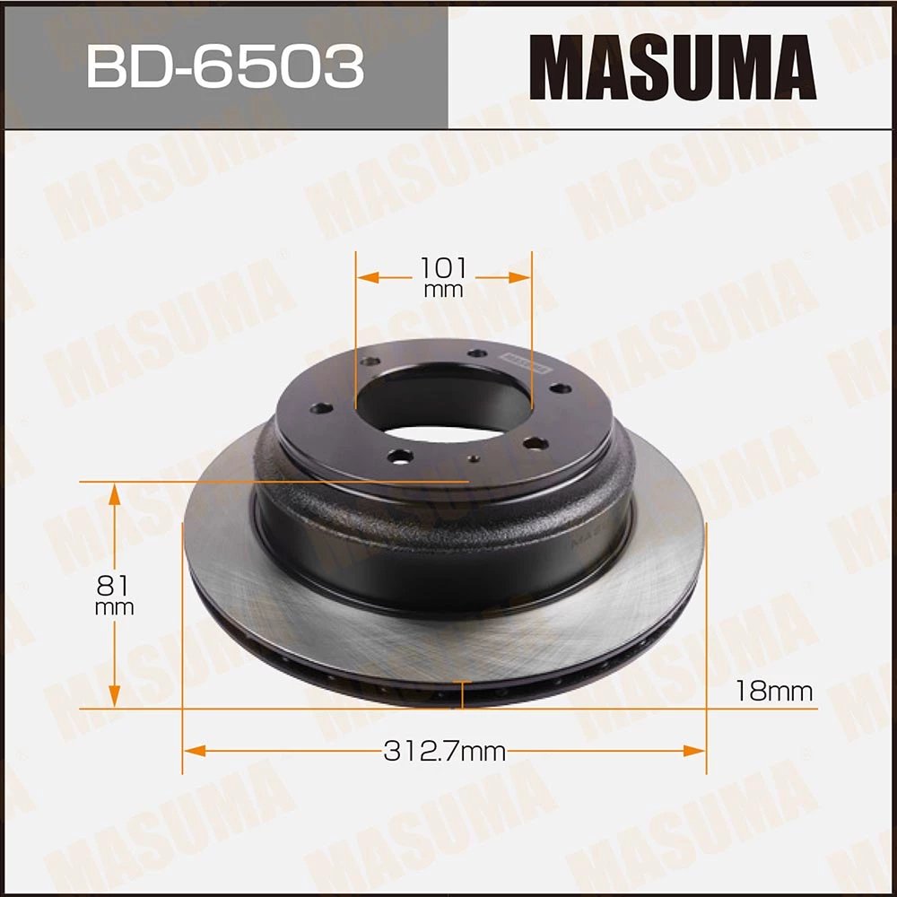 Диск тормозной Masuma BD-6503