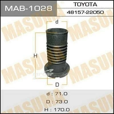 Пыльник амортизатора Masuma MAB-1028