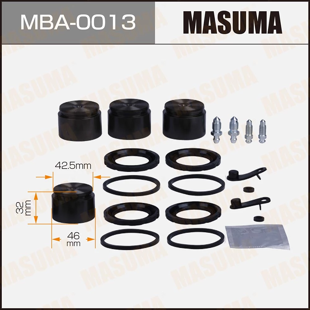 Ремкомплект тормозного суппорта с поршнем Masuma MBA-0013