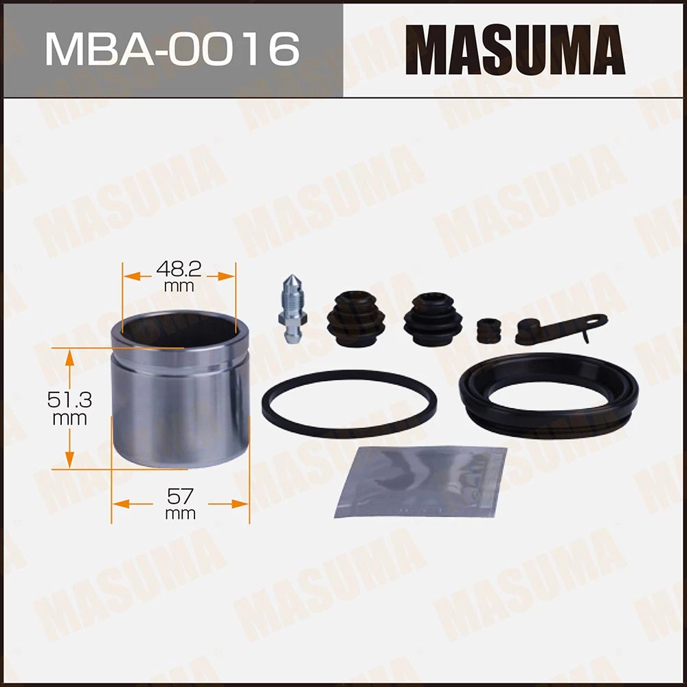 Ремкомплект тормозного суппорта с поршнем Masuma MBA-0016