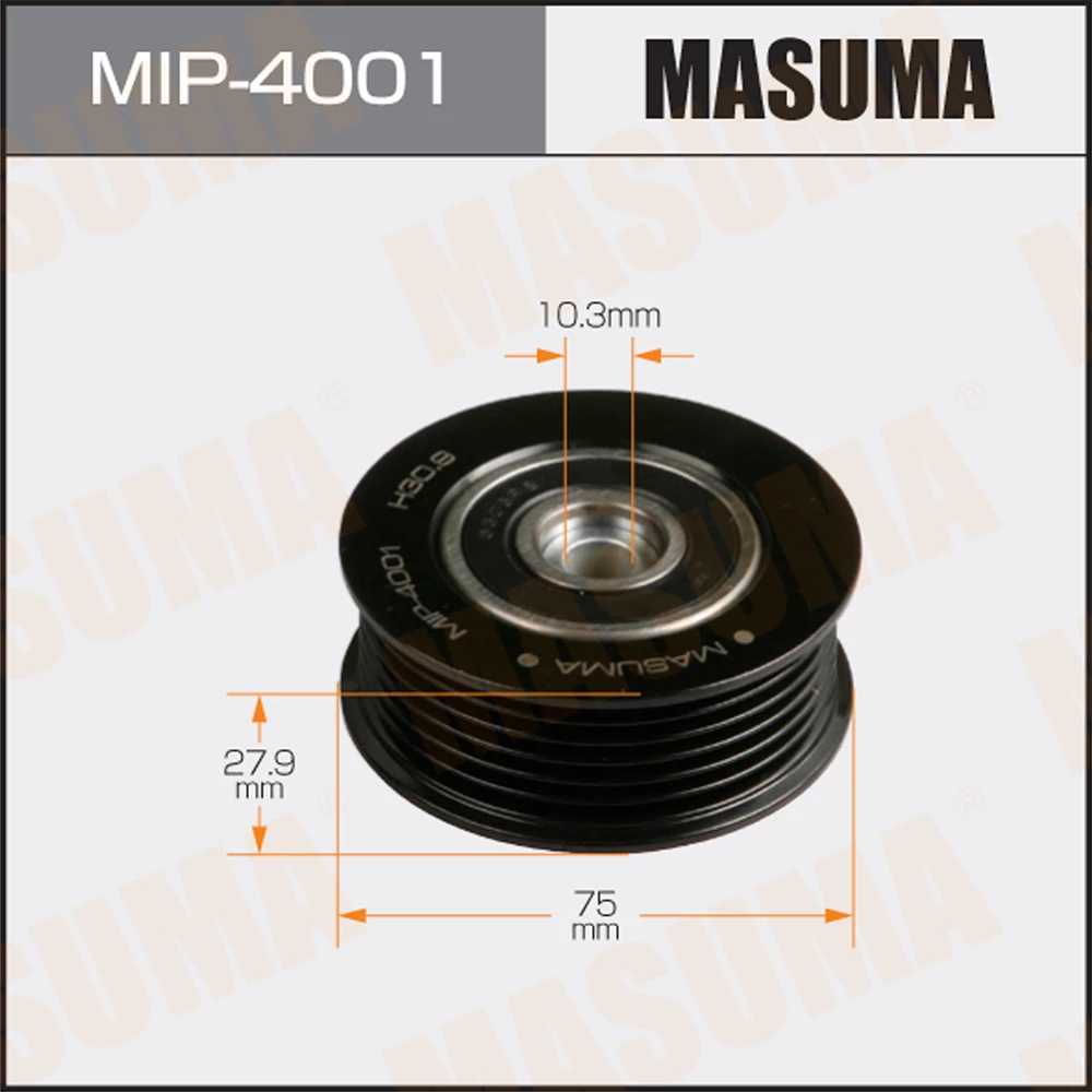 Ролик обводной ремня привода навесного оборудования Masuma MIP-4001
