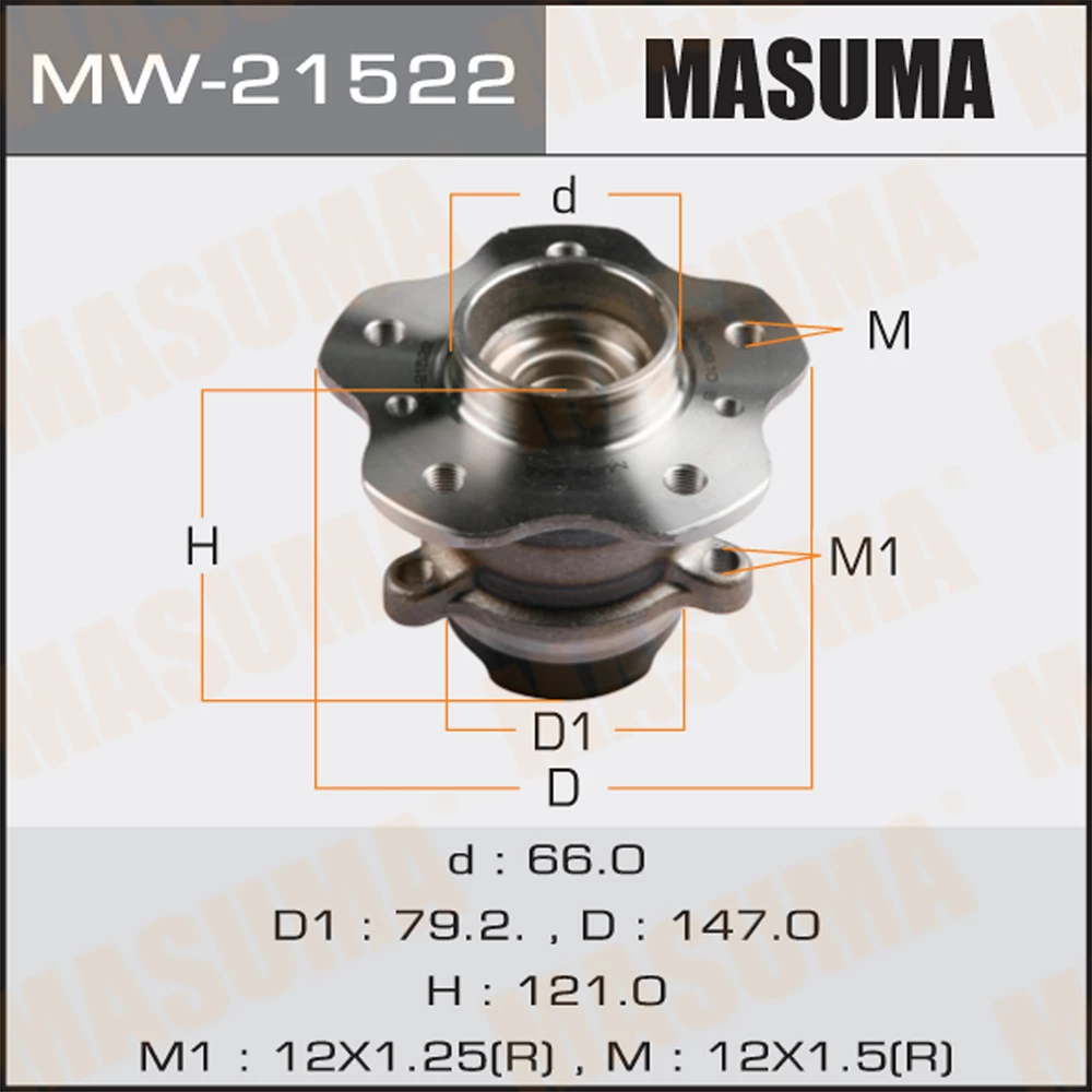 Ступичный узел Masuma MW-21522