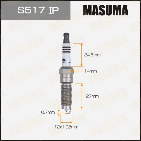 Свеча зажигания Ir+Pl Masuma S517IP
