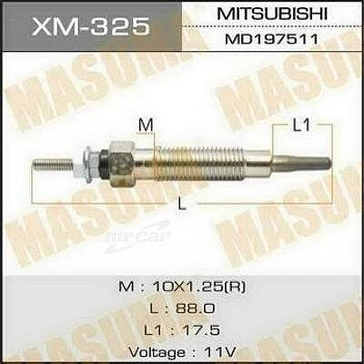 Свеча накаливания Masuma XM-325