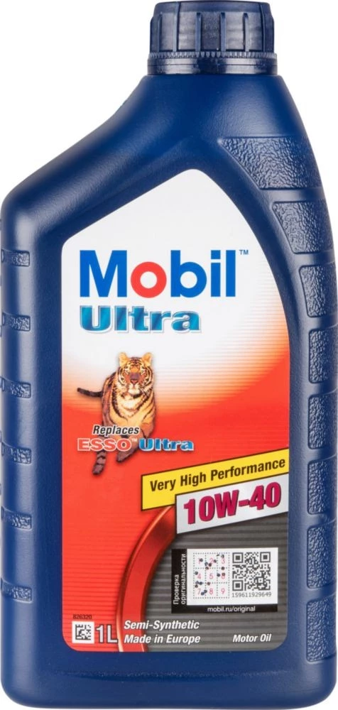 Моторное масло Mobil Ultra 10W-40 полусинтетическое 1 л