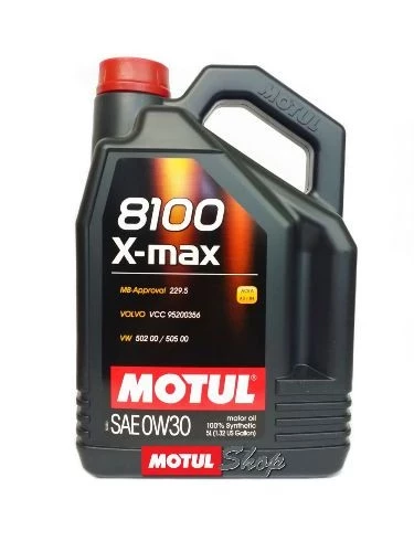 Моторное масло Motul 8100 X-max 0W-30 синтетическое 5 л
