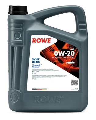 Моторное масло ROWE Hightec Synt RS HC SAE 0W-20 5л