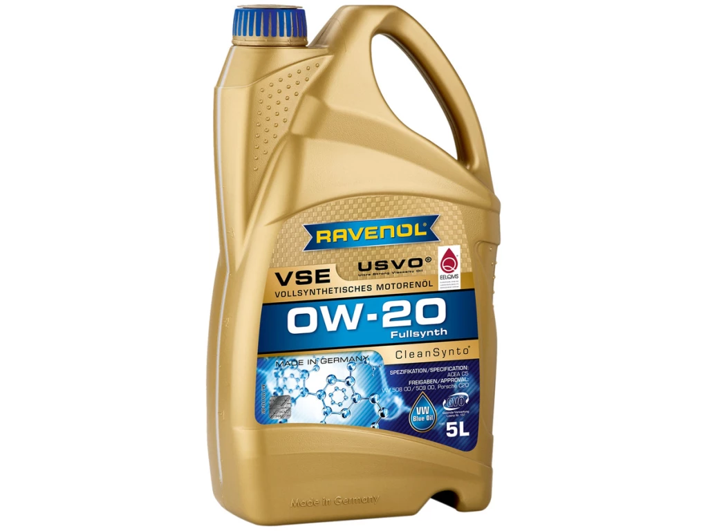 Моторное масло Ravenol VSE 0W-20 синтетическое 5 л
