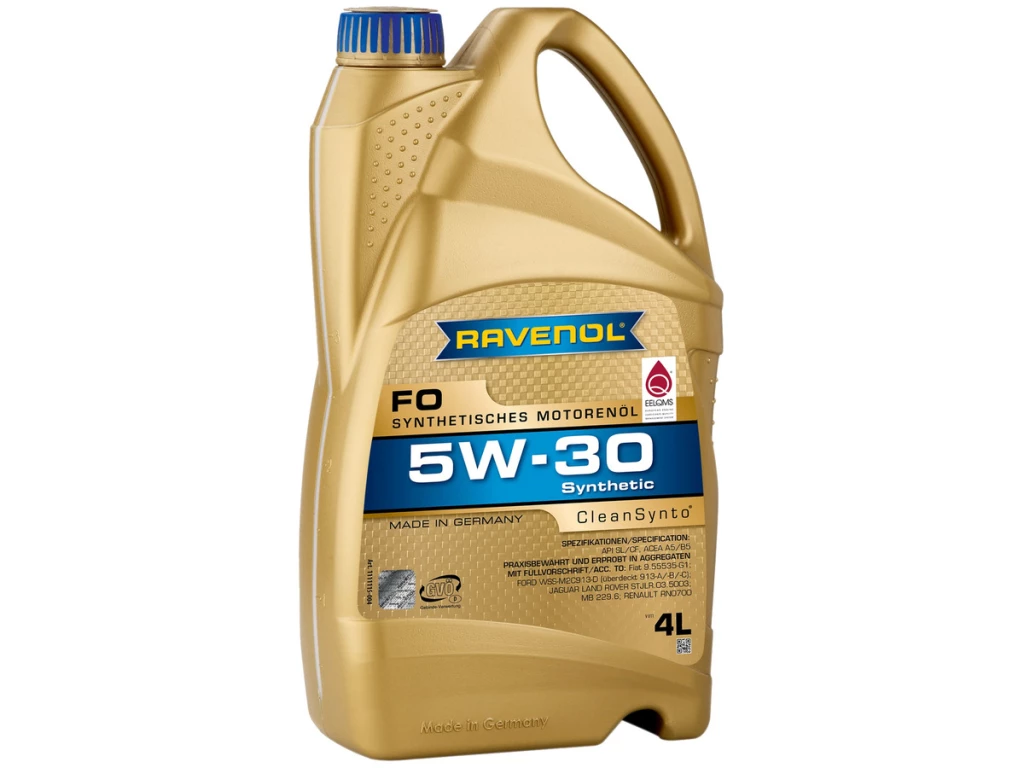 Моторное масло Ravenol FO 5W-30 синтетическое 4 л