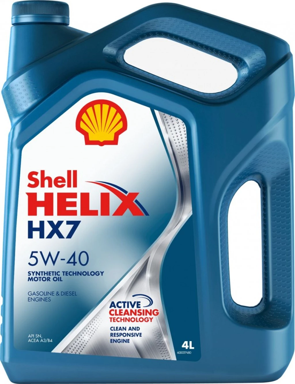 Моторное масло Shell Helix HX7 5W40 (4 л) п/синт