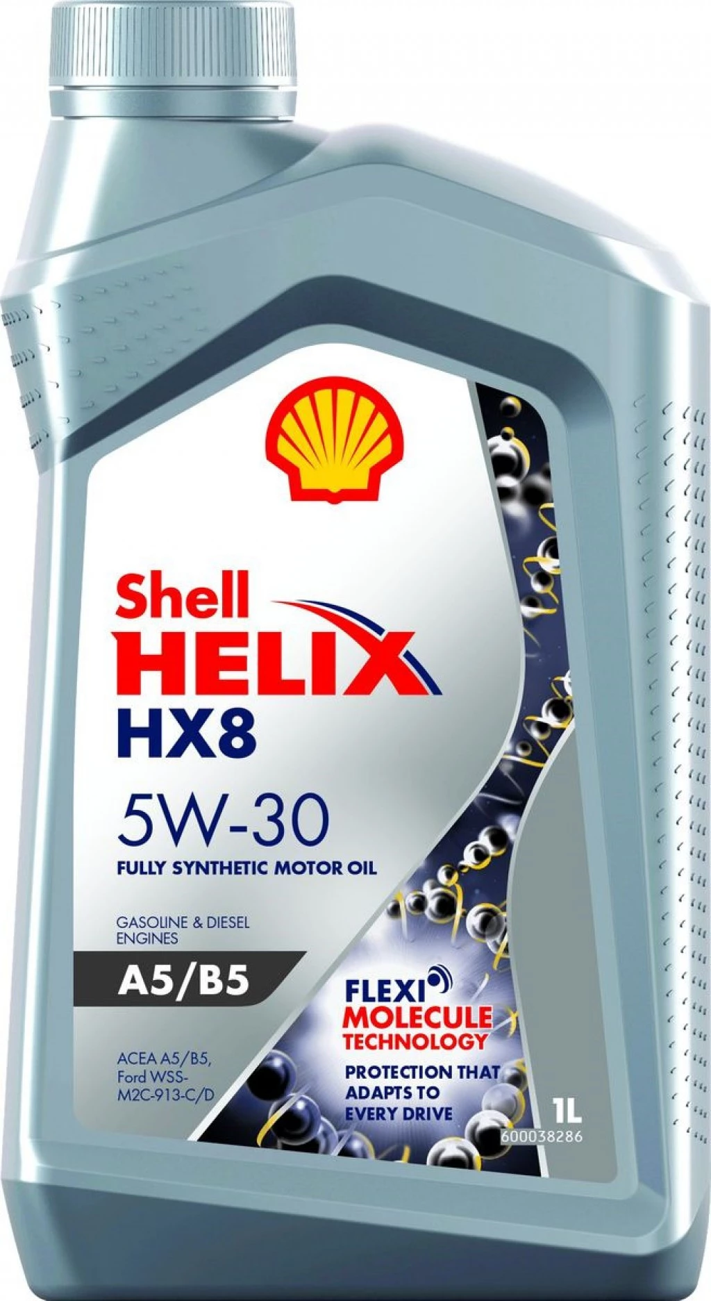 Моторное масло Shell Helix HX8 5W-30 синтетическое 1 л.