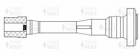 Наконечник катушки зажигания Mitsubishi Lancer IX (03-) 2.0i/Outlander I (01-) 2.4i STARTVOLT STC 11