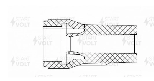 Наконечник катушки зажигания Mitsubishi Lancer X (07-) 1.8i2.0i STARTVOLT STC 1118