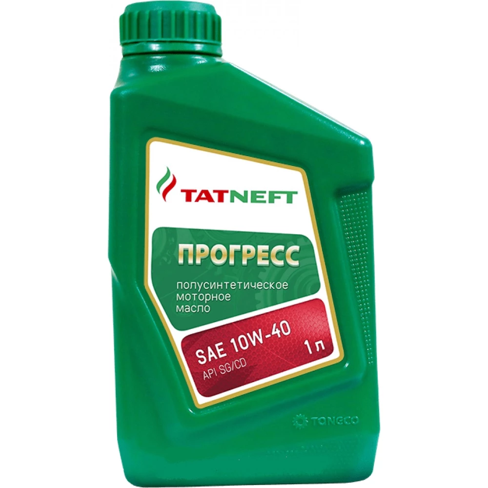 Моторное масло Tatneft Прогресс 10W-40 полусинтетическое 1 л