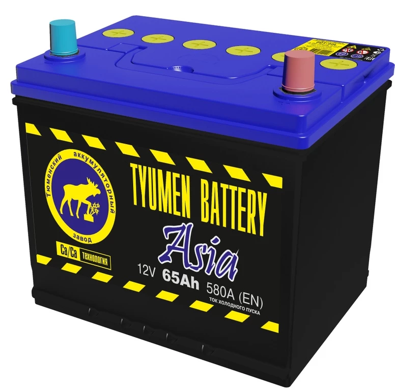Аккумулятор легковой Tyumen Battery Asia 65 ач 580А Обратная полярность