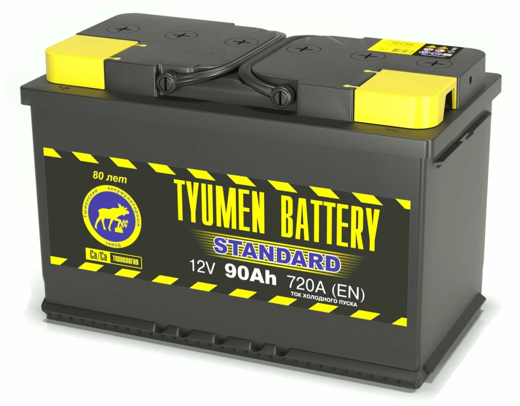 Аккумулятор легковой Tyumen Battery Standard 90 ач 720А Прямая полярность
