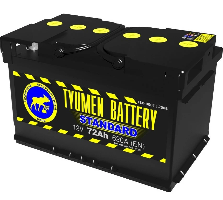 Аккумулятор легковой Tyumen Battery Standard 72 ач 620А Обратная полярность
