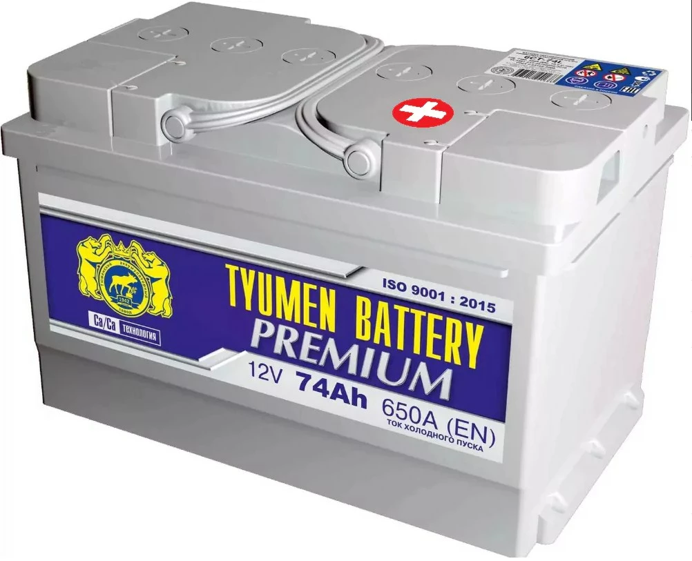 Аккумулятор легковой Tyumen Battery Premium 74 ач 650А Обратная полярность