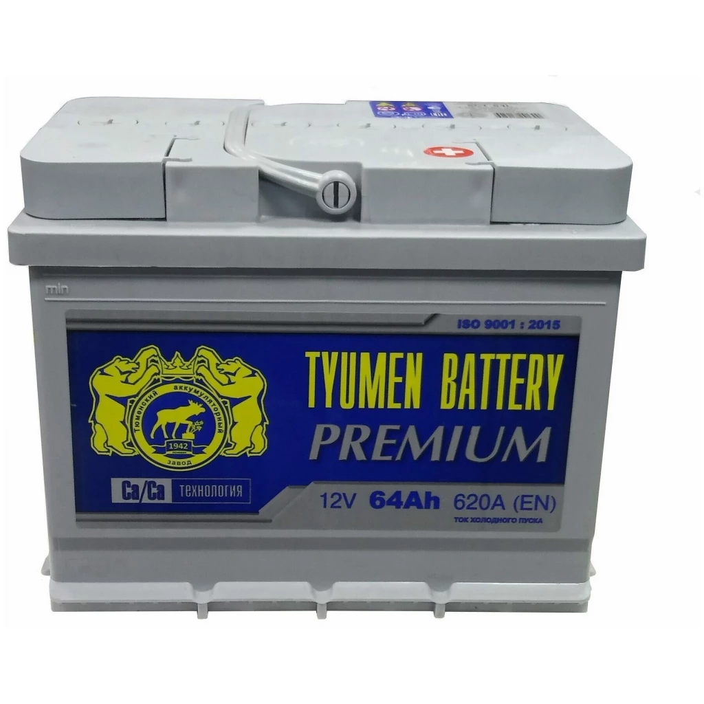 Аккумулятор легковой Tyumen Battery Premium 64 ач 620А Обратная полярность