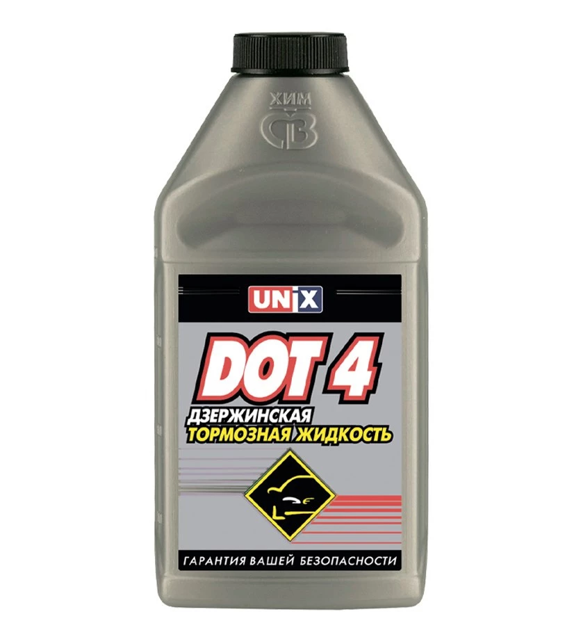 Тормозная жидкость Unix DOT-4 455 г