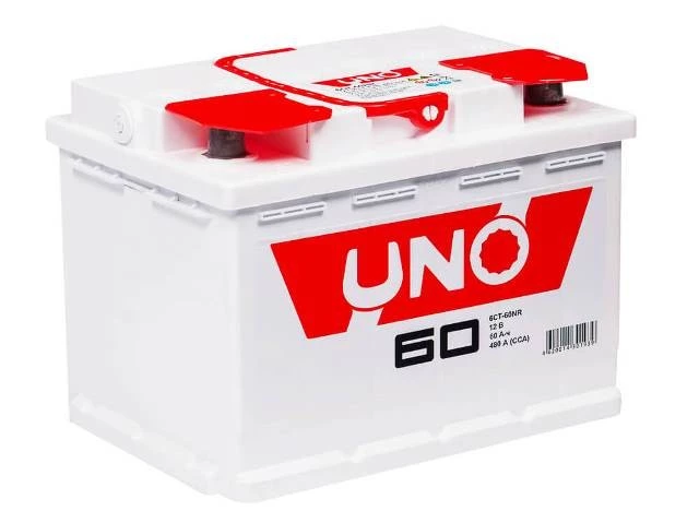 Аккумулятор легковой Uno 60 ач 510А Обратная полярность