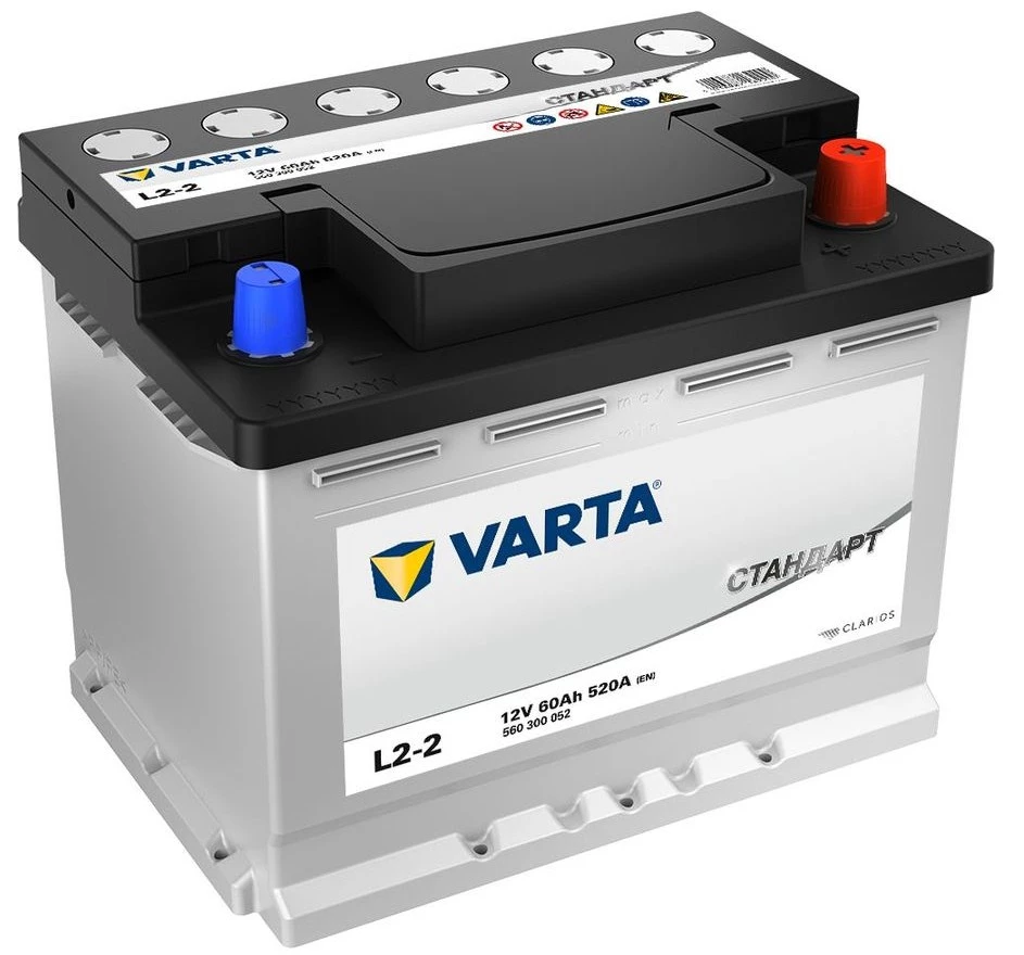 Аккумулятор легковой Varta Стандарт 60 ач 520А Обратная полярность