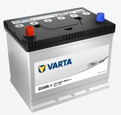 Аккумулятор легковой Varta Стандарт 68 ач 580А ASIA Прямая полярность