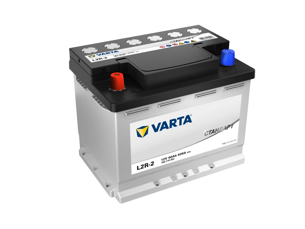 Аккумулятор легковой Varta Стандарт L2R-2 60 ач 520А Прямая полярность