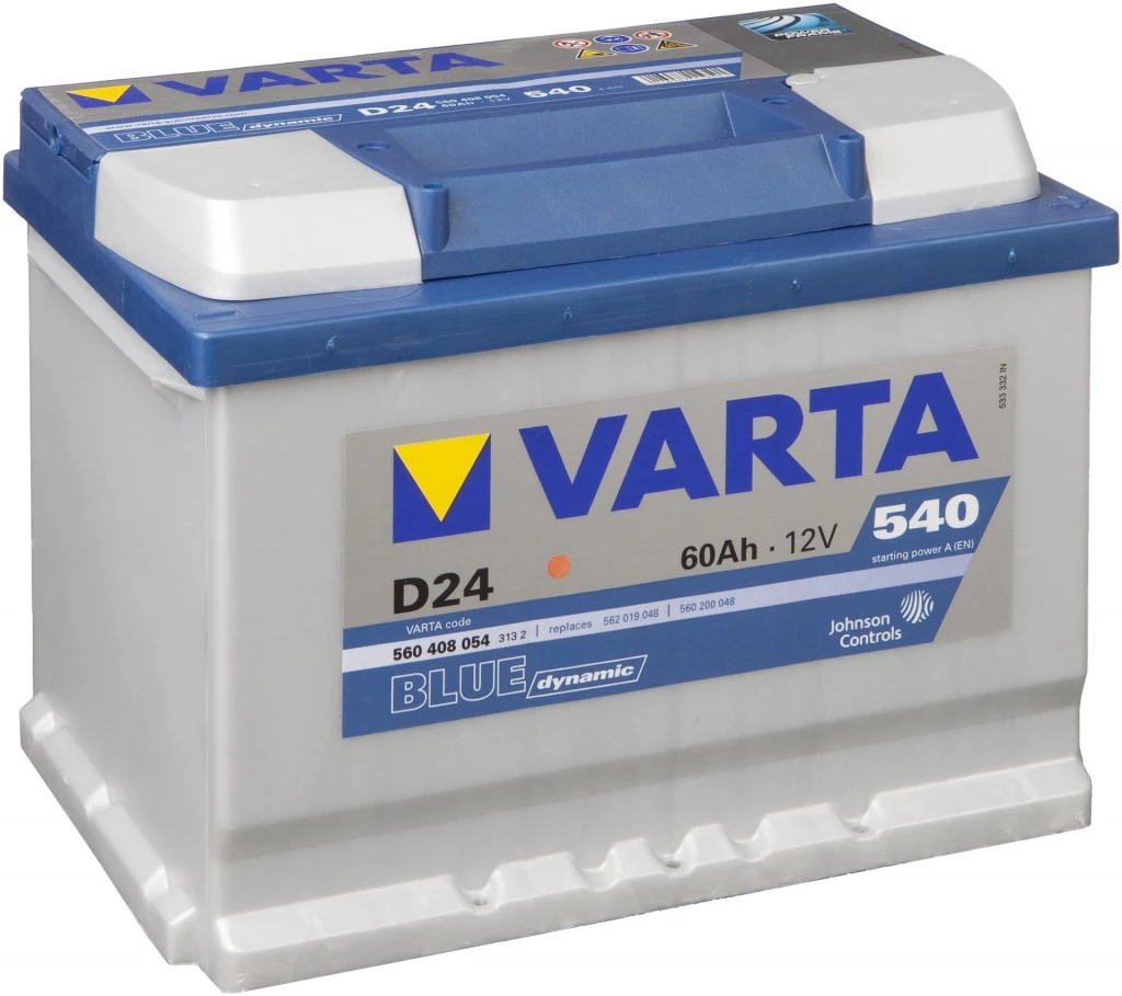 Аккумулятор легковой Varta Blue Dinamic D24 60 ач 540А Обратная полярность